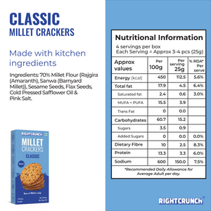 Millet Cracker Classic (100g)