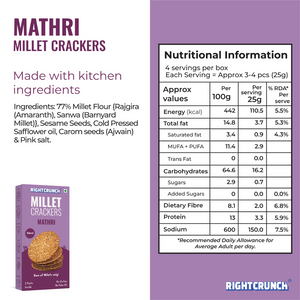 Millet Cracker Mathri (100g)